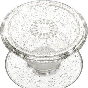 PopSockets PopGrip Silver sparkly Phone Grip